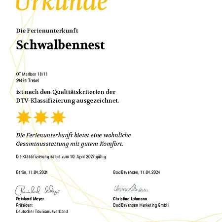 Schwalbennest Apartmán Trebel